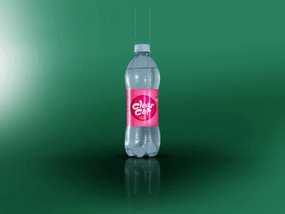 carbonated soda bottle label design